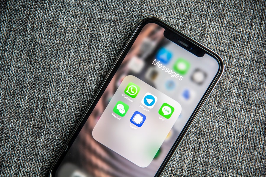 Person messaging a product link on WhatsApp